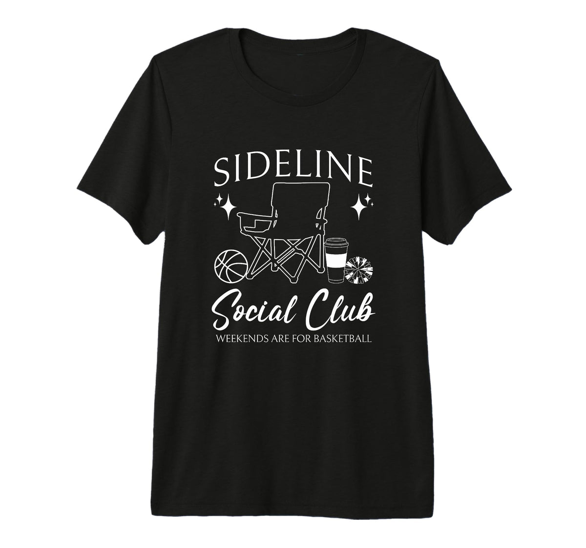Sideline Social Club Basketball Mom T-Shirt - Minimalist Print Men Women