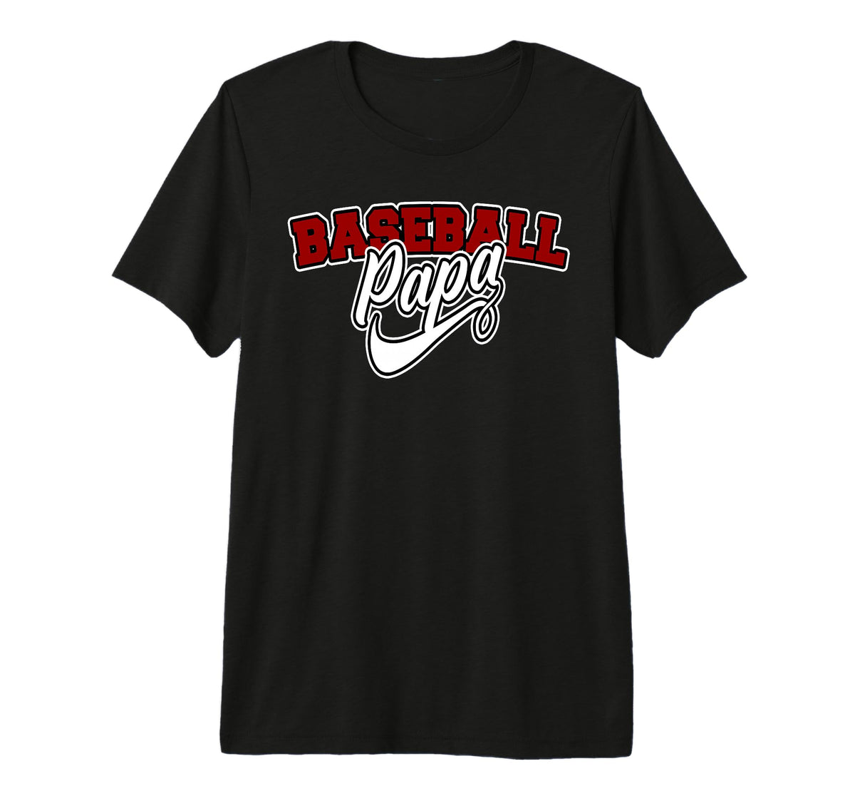 Mens Baseball Papa Grandpa T-Shirt - Casual Everyday Wear Unisex