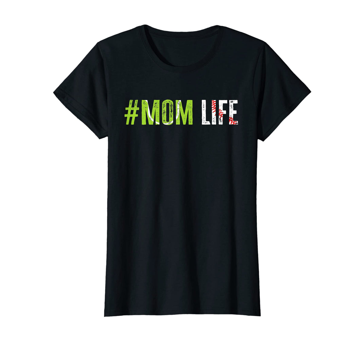 Womens Ball Mom Life Mothers Day Raising T-Shirt - Novelty Apparel Unisex