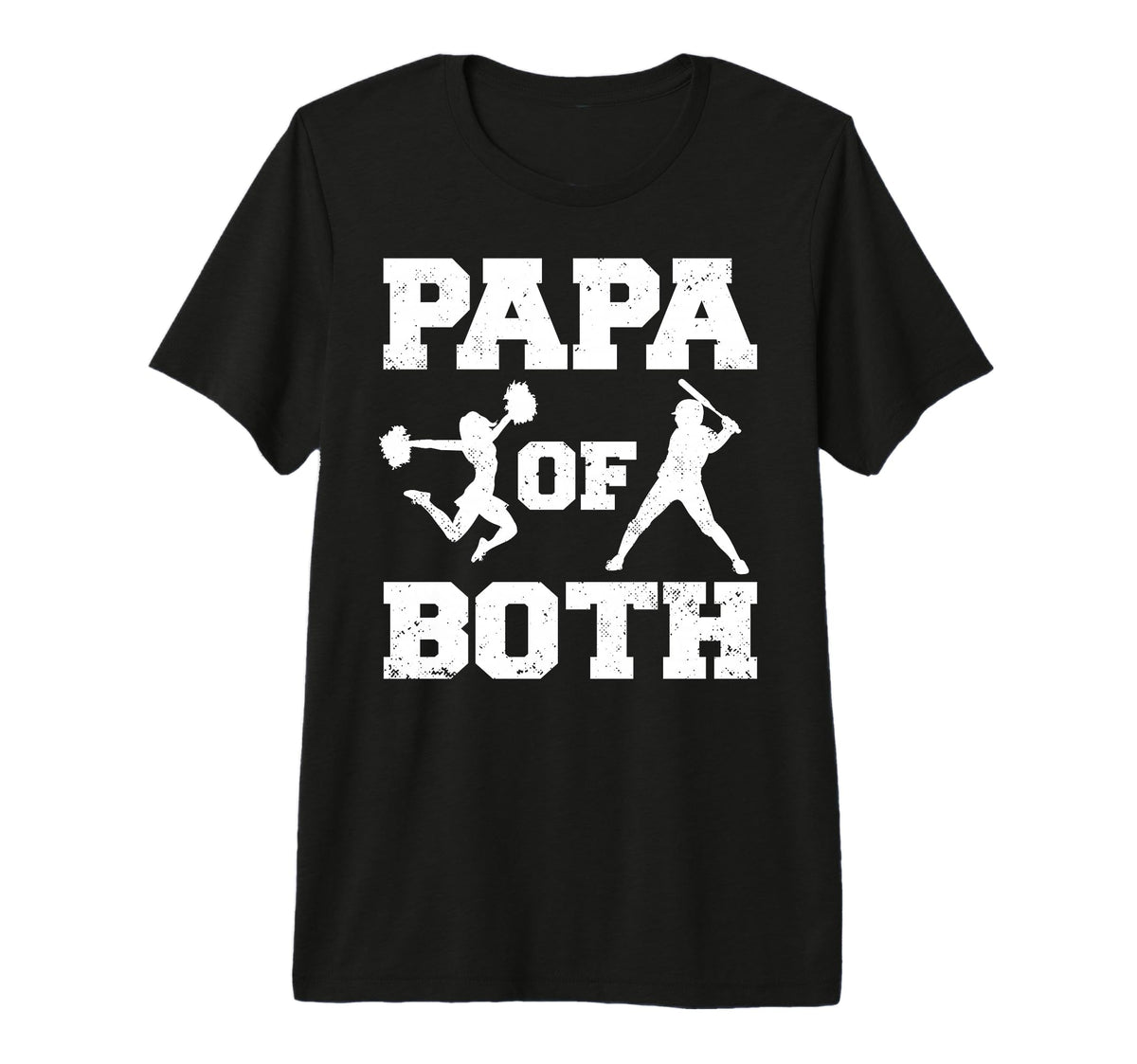 Mens Papa Both Funny Baseball And T-Shirt - Casual Everyday Wear Men Women