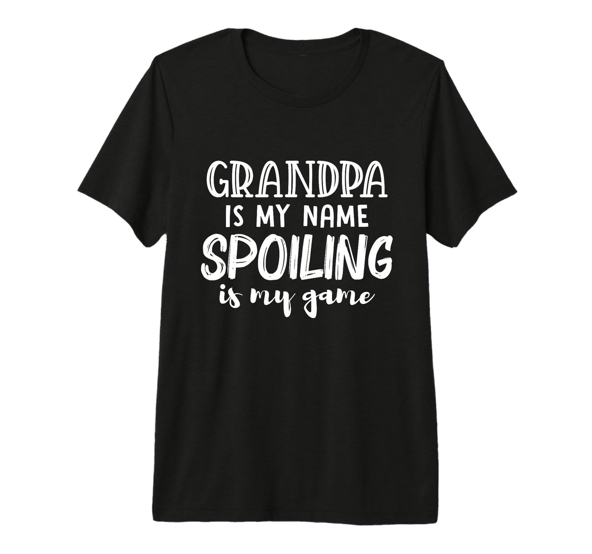 Mens Grandpa Is My Name Spoiling Is T-Shirt - Aesthetic Graphic Men Women