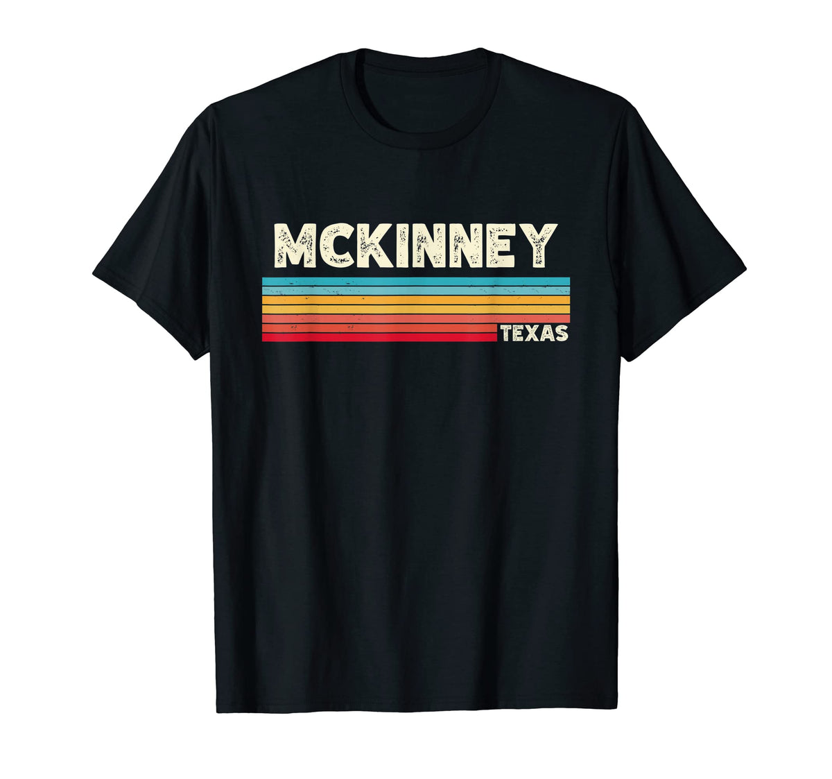 Native Mckinney Texas Tx Stripes T-Shirt - Streetwear Style Men Women
