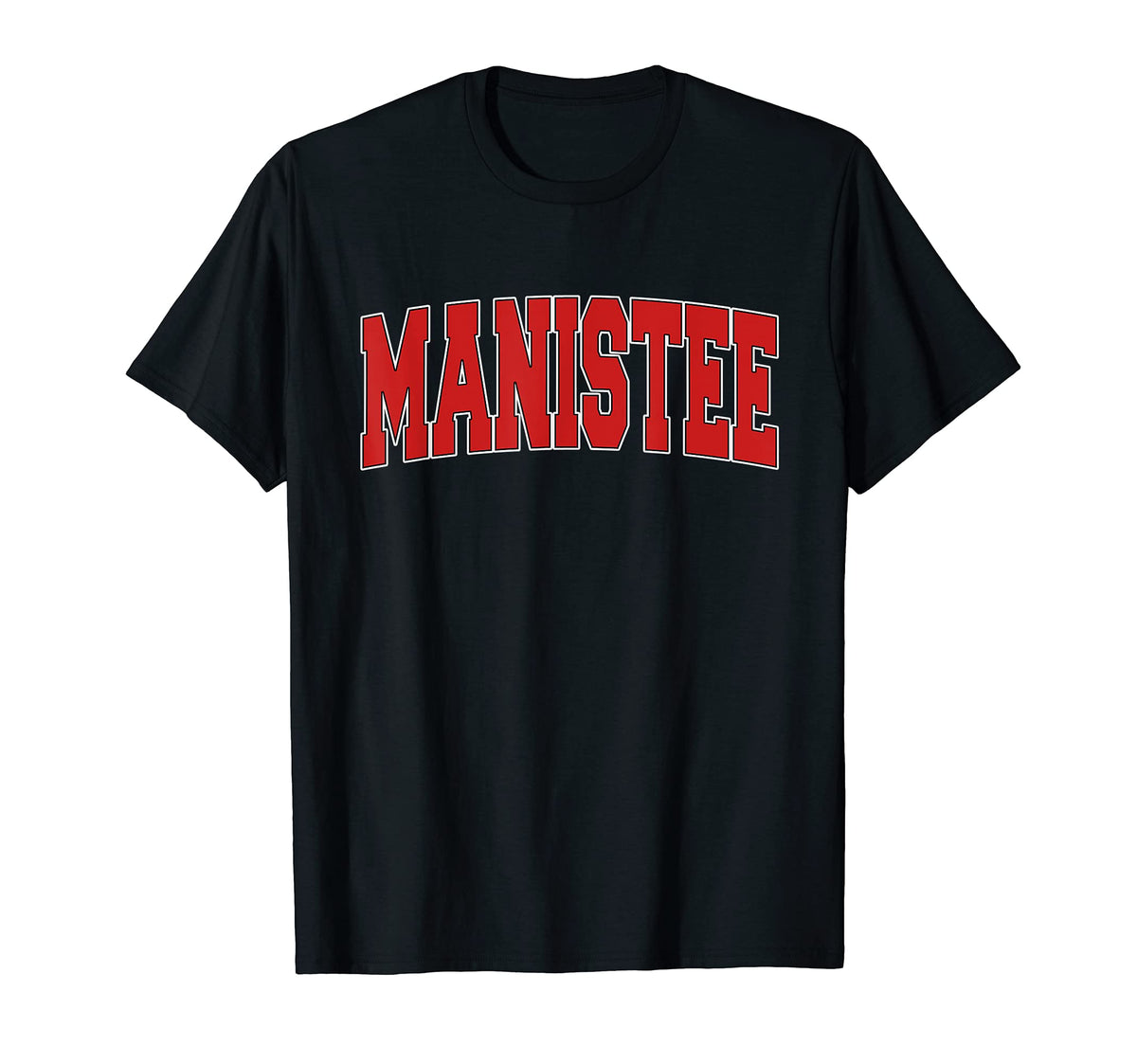 Manistee Mi Michigan Varsity Usa Sports T-Shirt - Minimalist Print Unisex