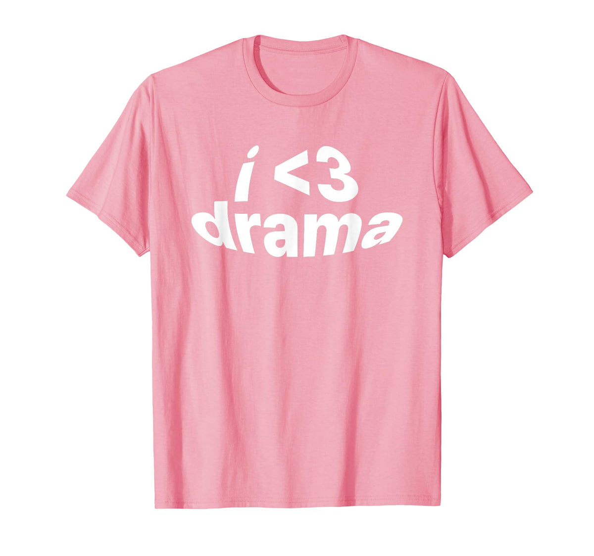 I Love Drama I Heart Drama Y2K T-Shirt - Minimalist Print for Adults