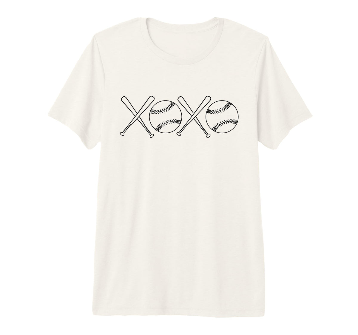 Baseball Mom Xoxo Tri Blend T-Shirt - Streetwear Style for Adults