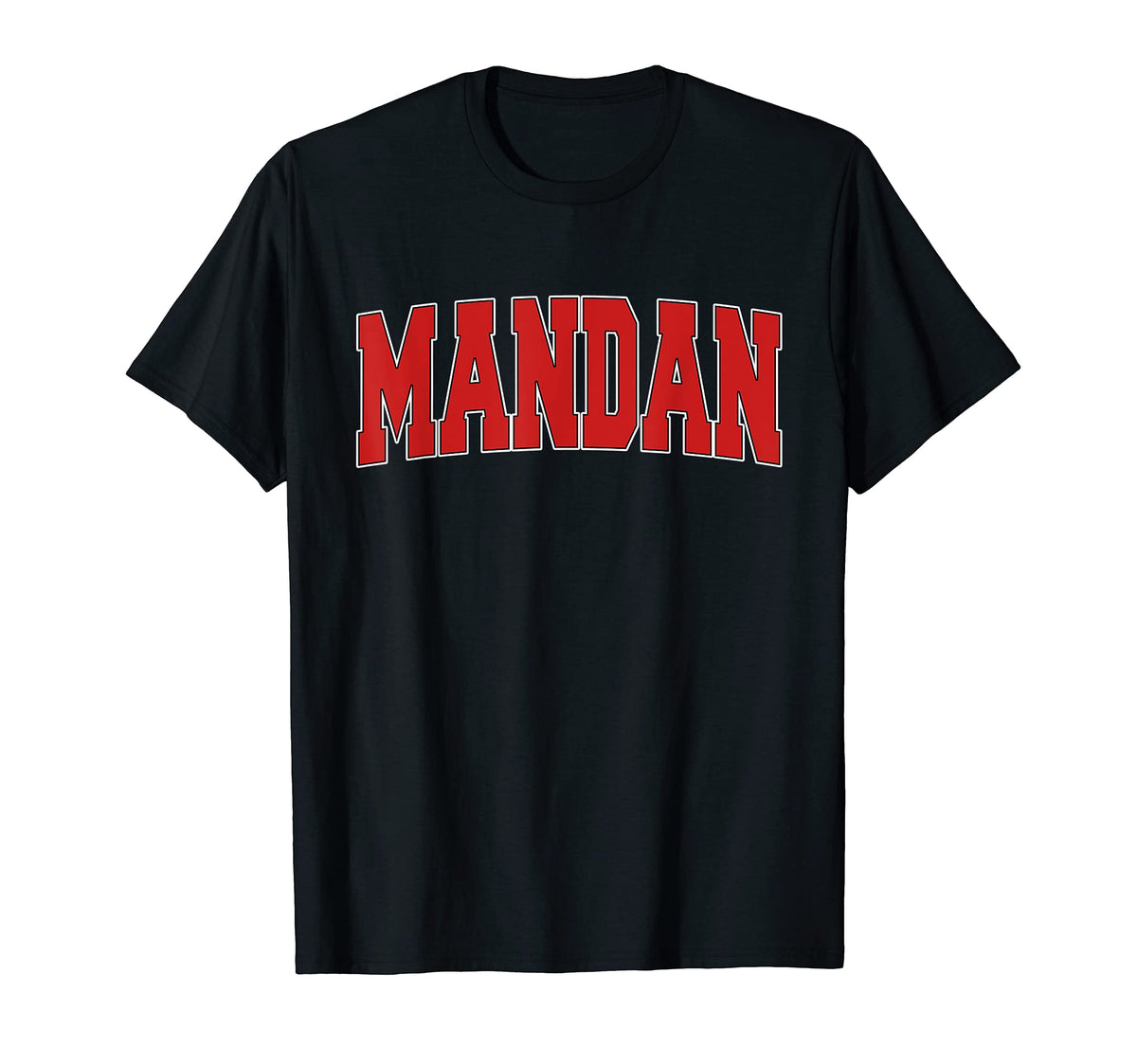 Mandan Nd North Dakota Varsity Usa Sports T-Shirt - Graphic Print Unisex