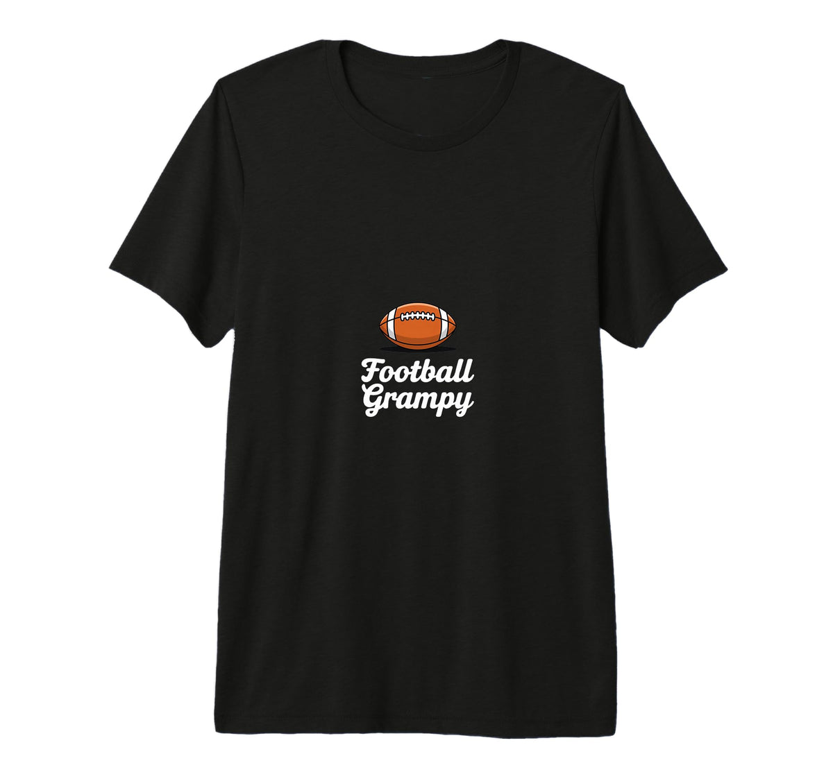 Football Grampy Football Player Game T-Shirt - Novelty Apparel for Adults