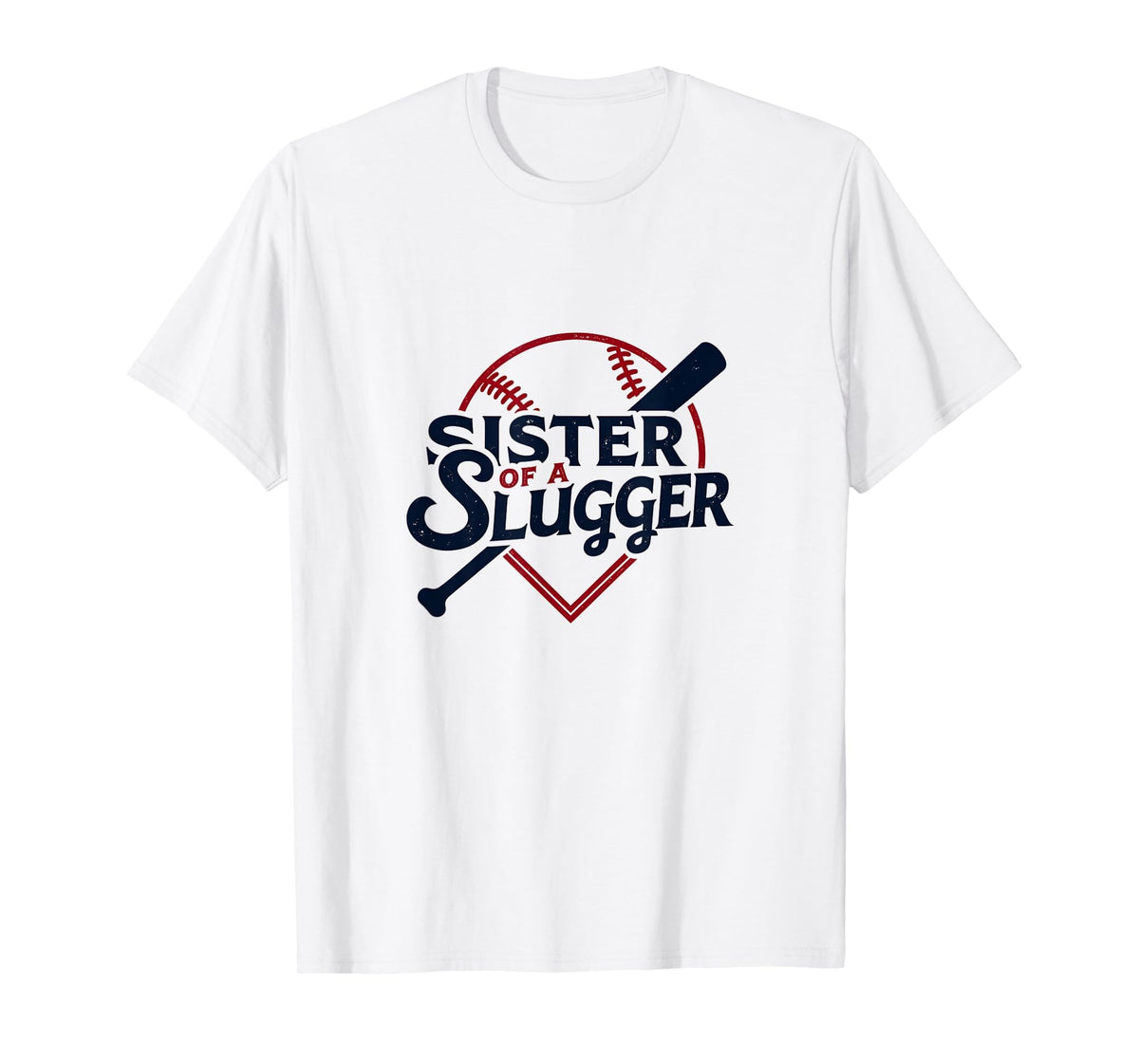 Baseball Sister Sister Slugger Sports T-Shirt - Novelty Apparel for Adults