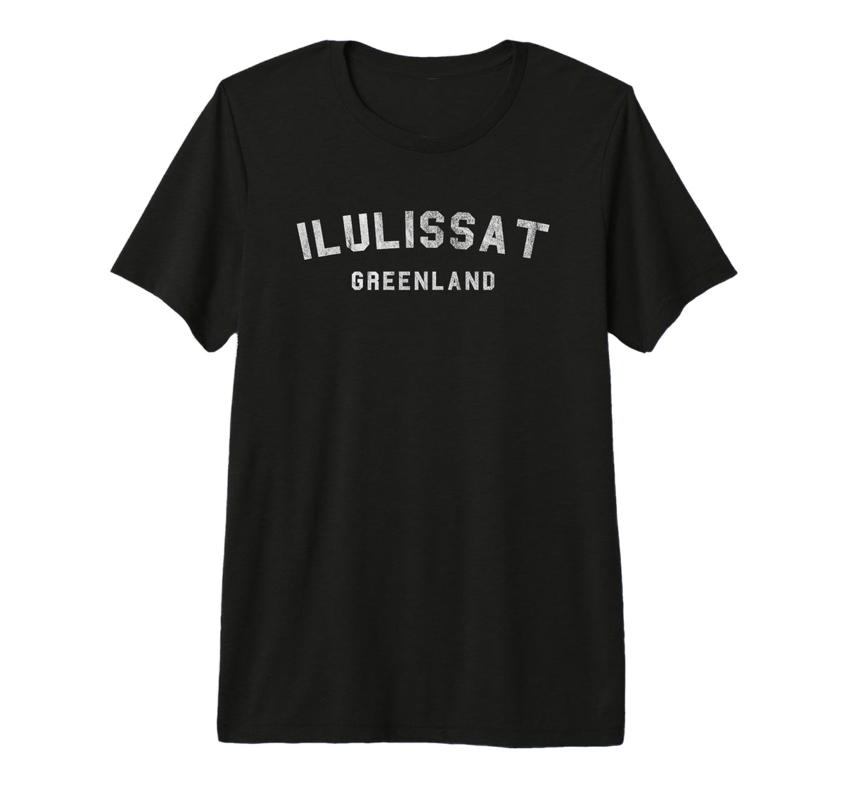 Mens Varsity Ilulissat Greenland T-Shirt - Graphic Print for Adults