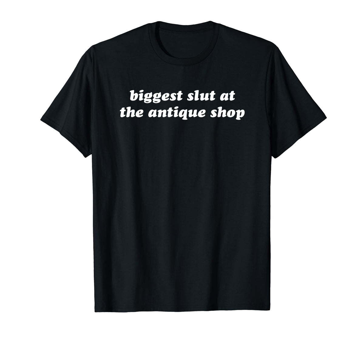 Biggest Slut Antique Shop Funny Y2K T-Shirt - Novelty Apparel Men Women