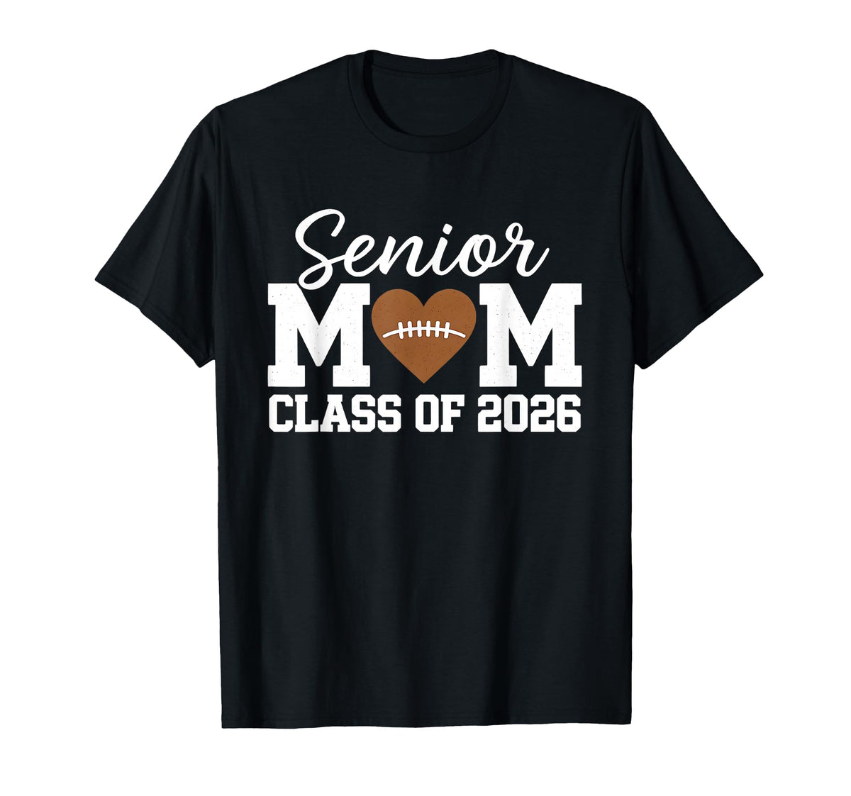 Senior Football Mom Class 2026 Game Day T-Shirt - Minimalist Print Unisex