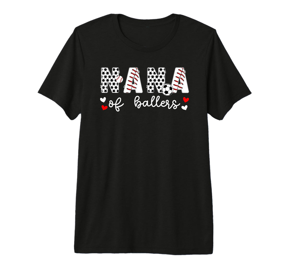 Nana Ballers Baseball Soccer Nana T-Shirt - Aesthetic Graphic for Adults