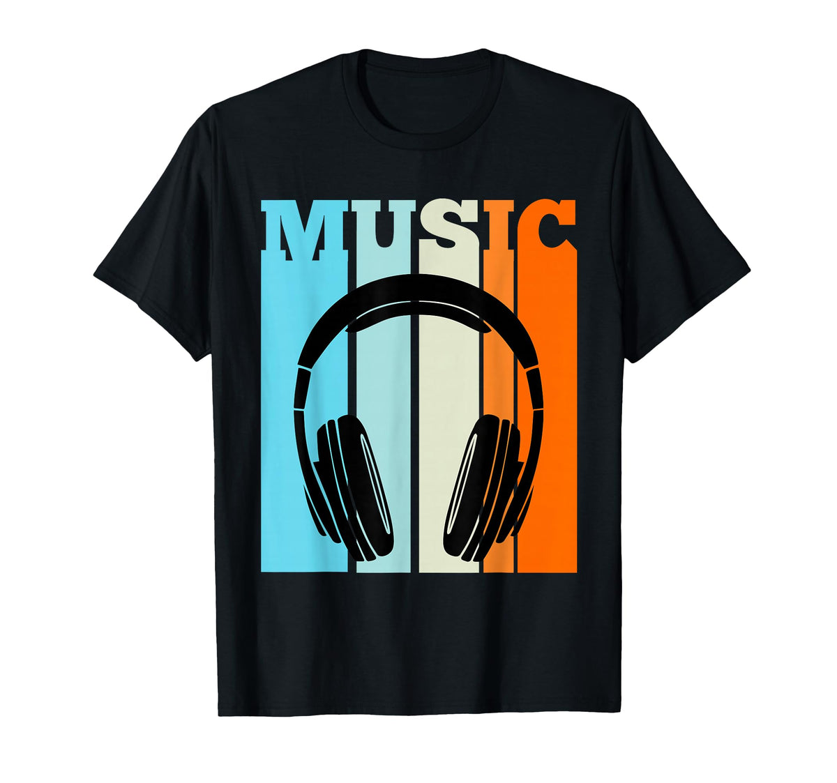 Headphones Hip Hop Music Rap Rapper T-Shirt - Aesthetic Graphic Men Women
