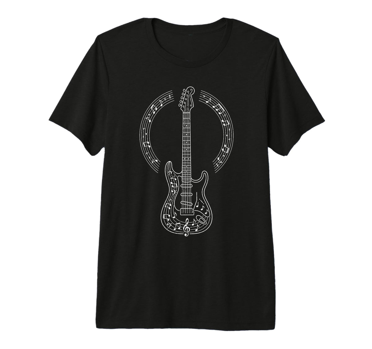 Electric Guitar Rock Band Guitarist T-Shirt - Casual Everyday Wear Unisex