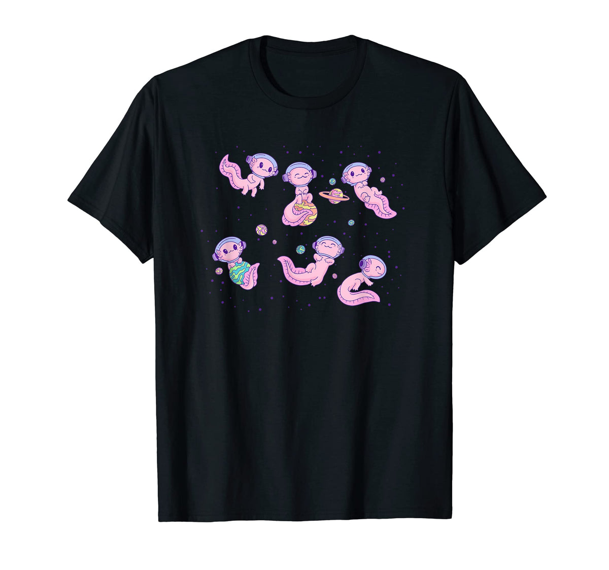 Astrolotl Funny Kawaii Pastel Goth T-Shirt - Streetwear Style Unisex