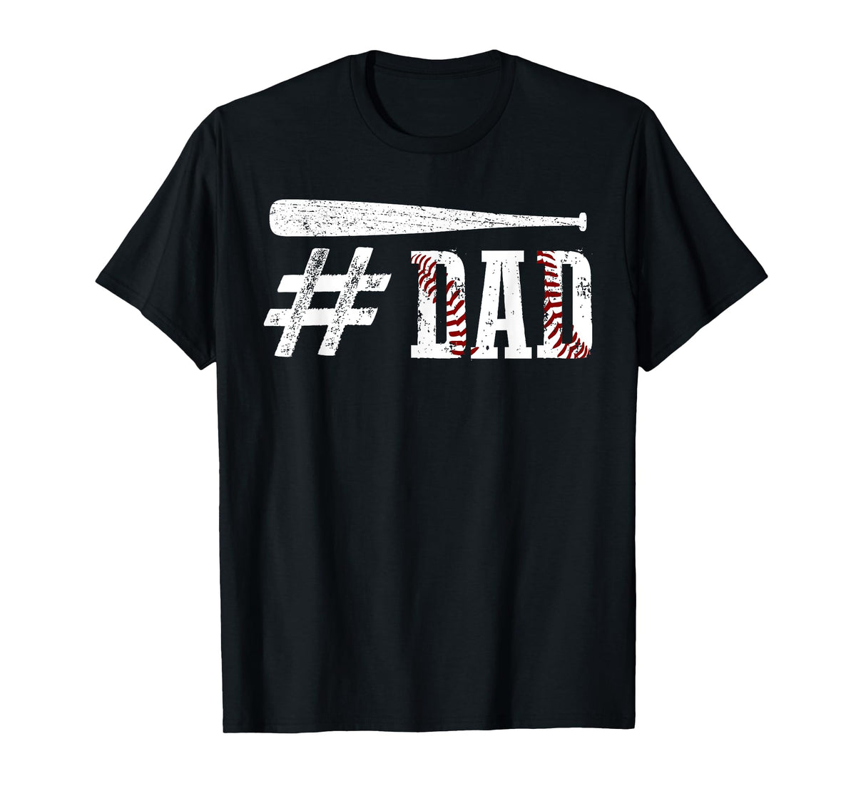 Dad Baseball Bat And Ball Sports T-Shirt - Novelty Apparel Men Women