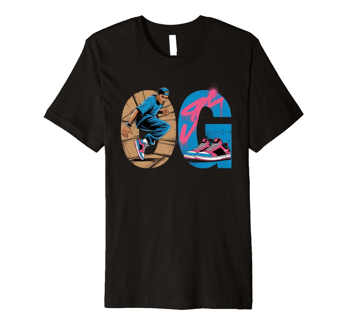 Old School Og Hip Hop Vinyl Cds Tapes T-Shirt - Trendy Graphic for Adults