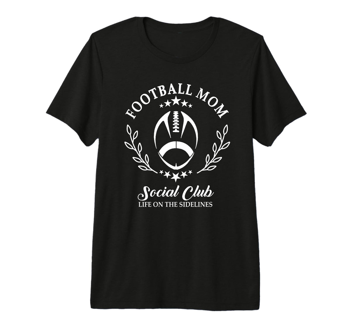 Sideline Social Club Football Mom Game Day T-Shirt - Trendy Graphic Unisex