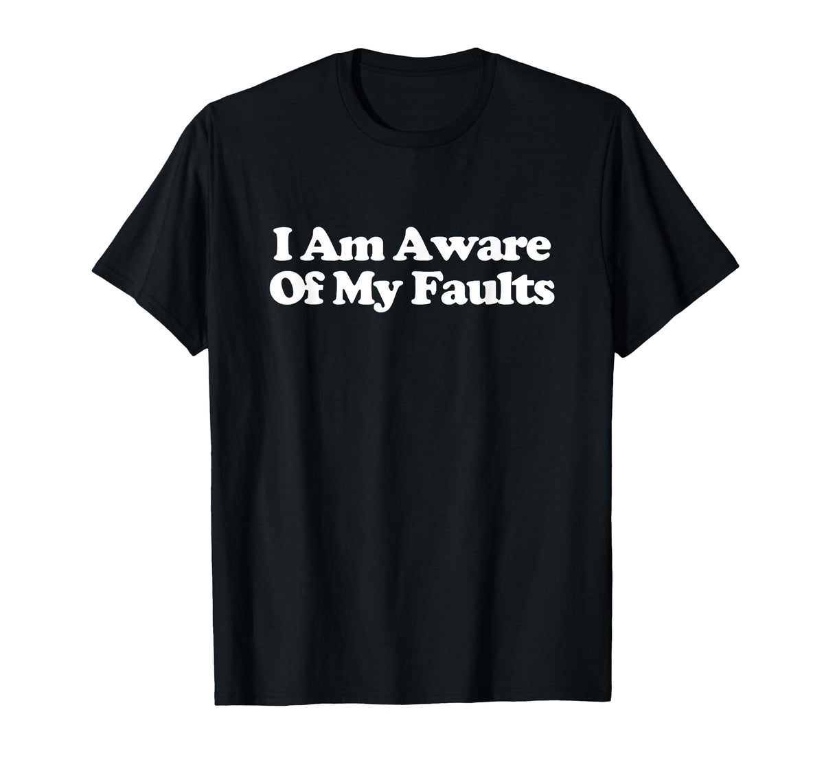 I Am Aware My Faults Y2K T-Shirt - Casual Everyday Wear Men Women