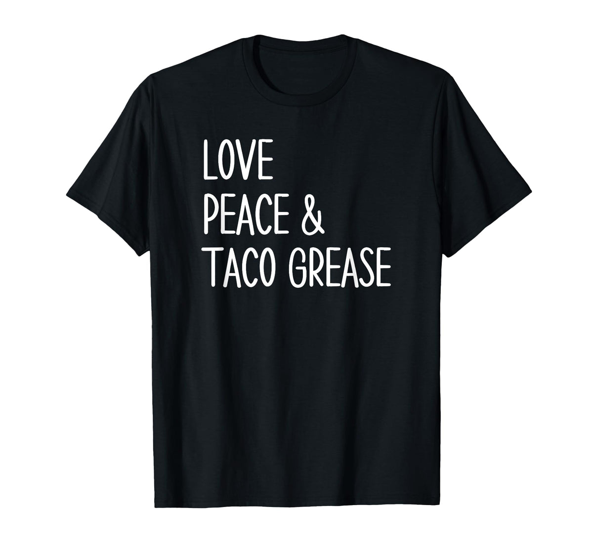 Funny Mexican Food Taco Lovers Love T-Shirt - Minimalist Print for Adults