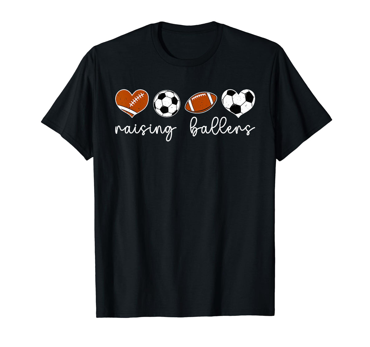 Raising Ballers Soccer Football T-Shirt - Fun Novelty Design for Adults