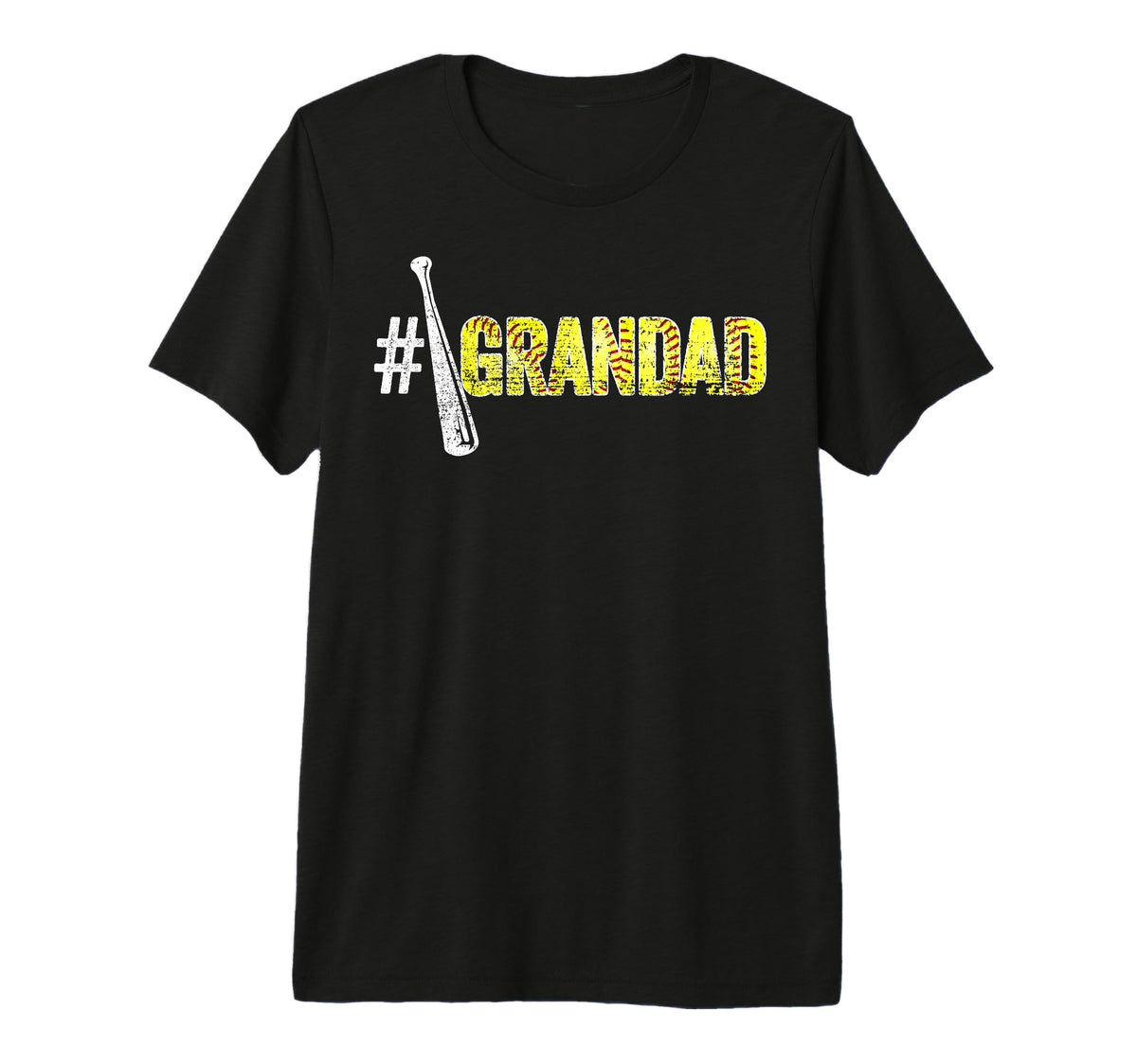 Number One Softball Grandad T-Shirt - Casual Everyday Wear Men Women