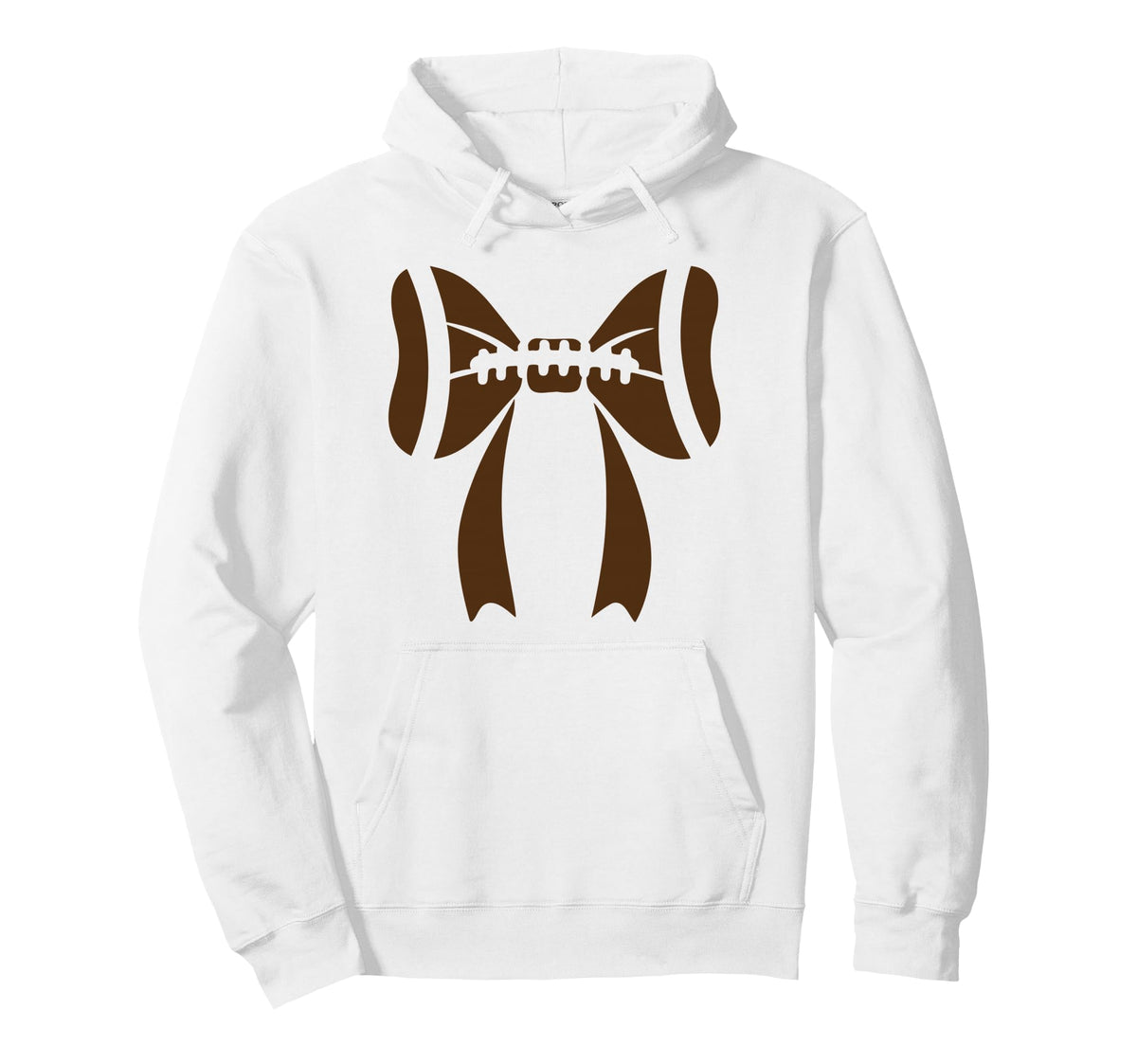 Coquette Bow Pumpkin Football Mom Hoodie - Custom Art Print Men Women