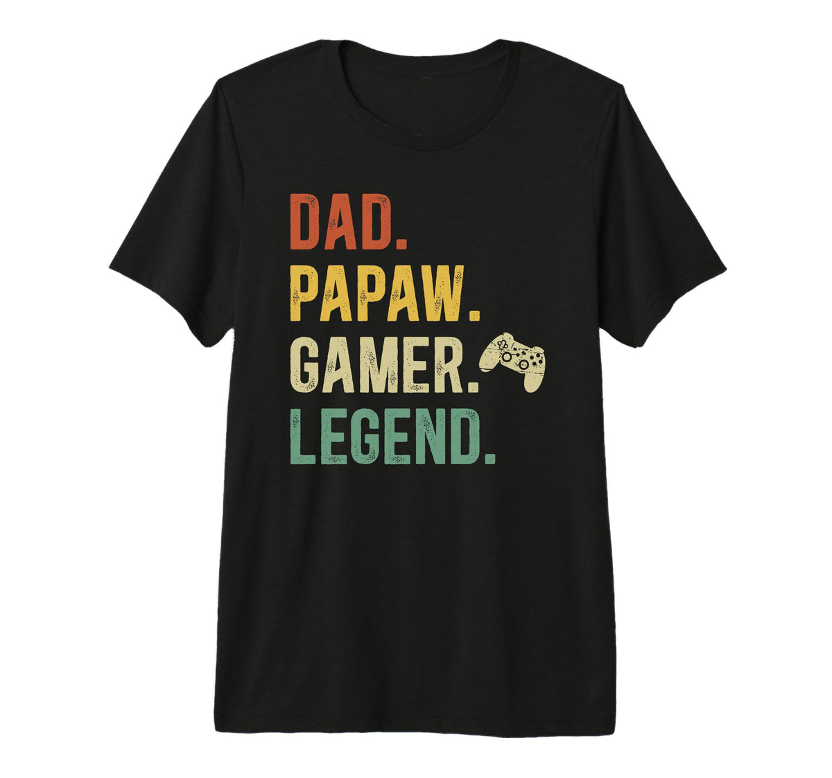 Mens Dad Papaw Gamer Papaw Gaming T-Shirt - Fun Novelty Design Men Women