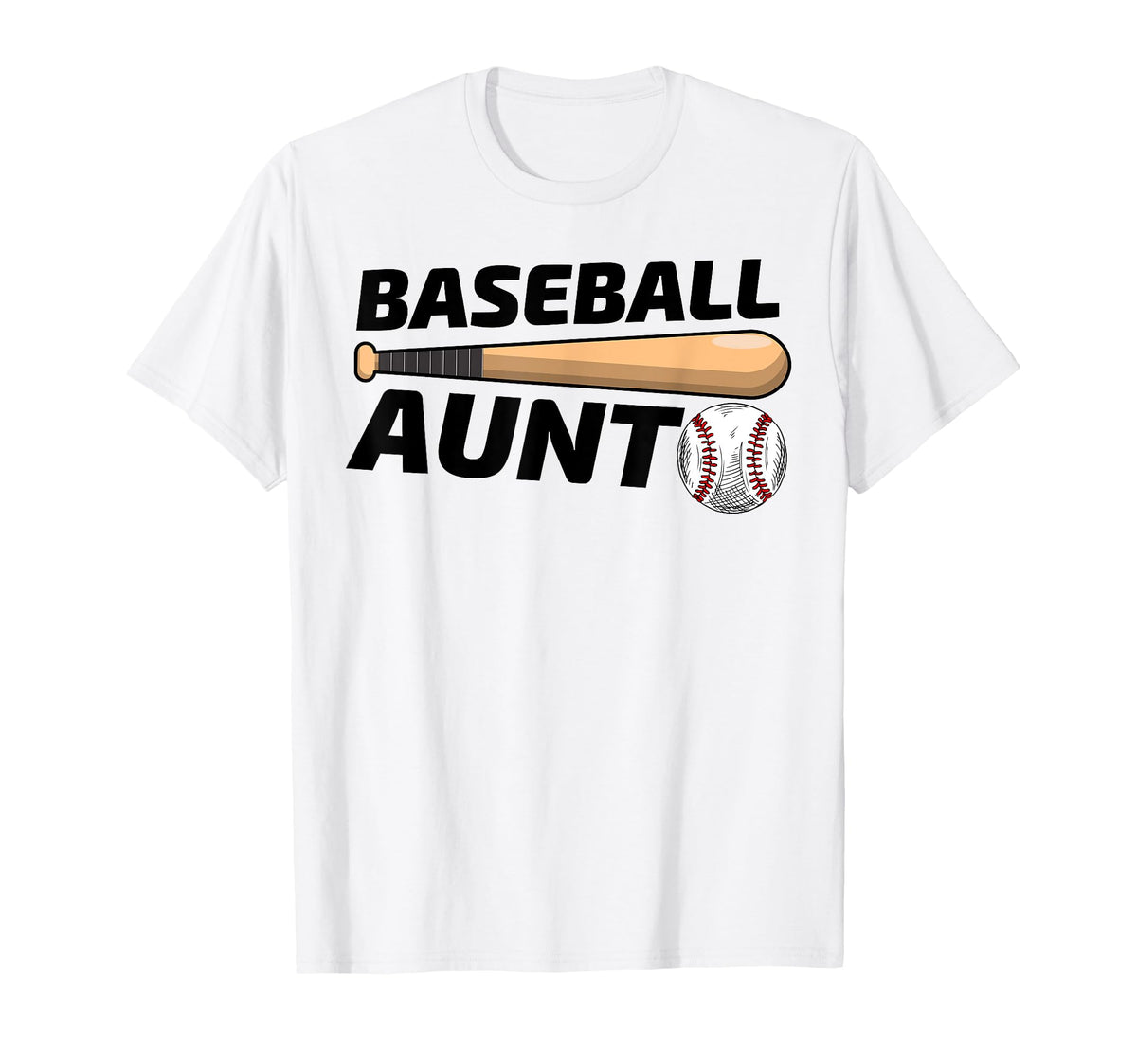 Baseball Aunt Family Matching Aunt T-Shirt - Custom Art Print Men Women