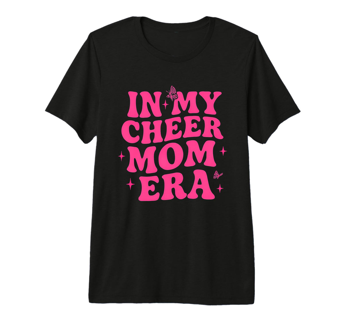 My Cheer Mom Era Groovy Cheer Mom Gifts T-Shirt - Graphic Print Unisex