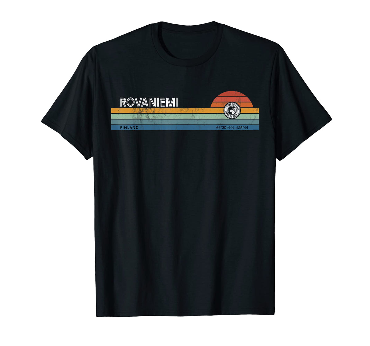 Rovaniemi Finland Lapland Sunset T-Shirt - Streetwear Style for Adults
