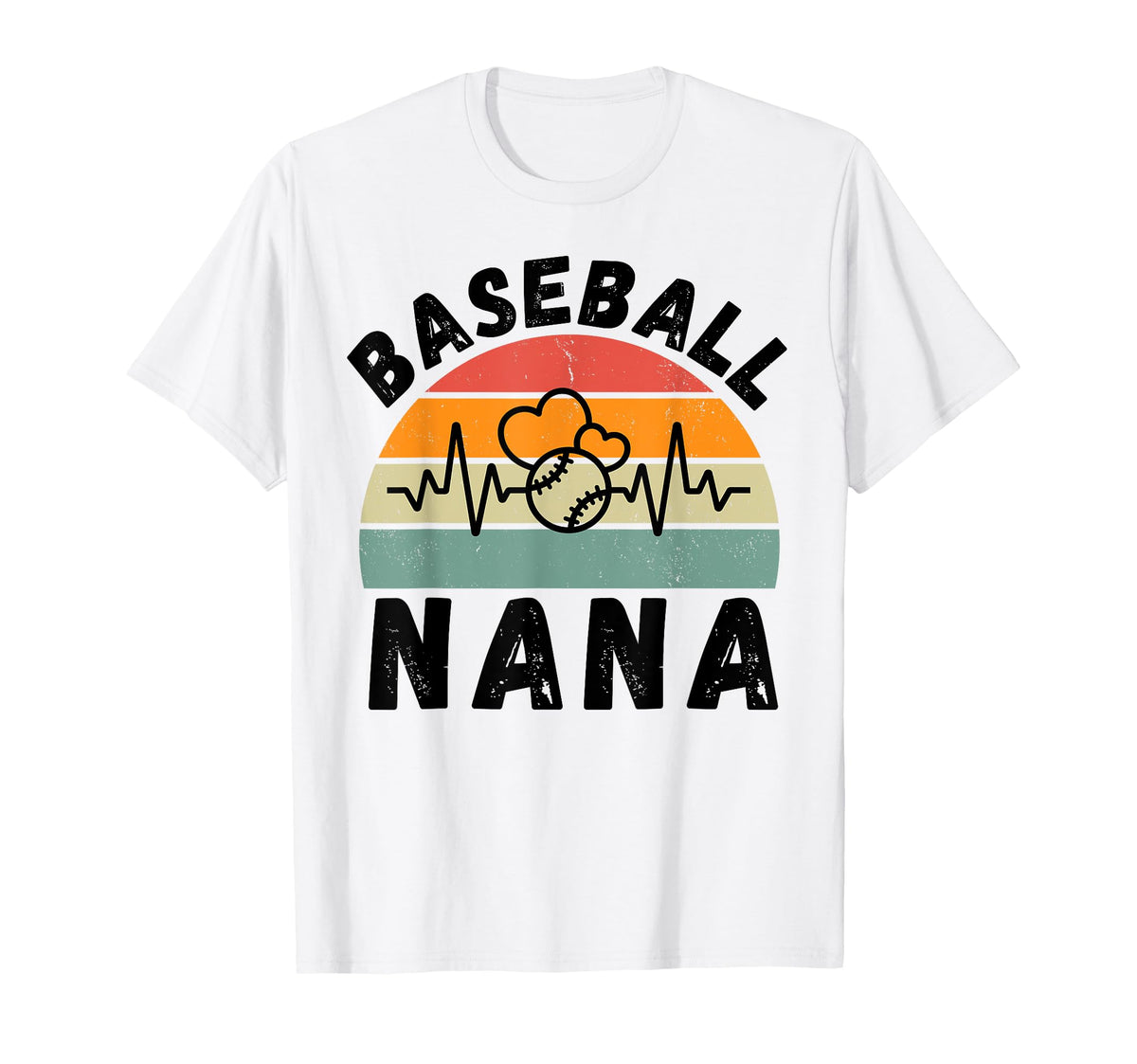 Baseball Nana Family Matching Nana T-Shirt - Fun Novelty Design Men Women
