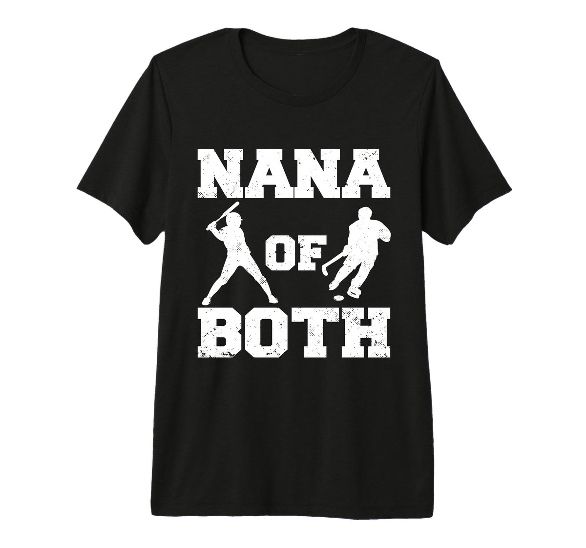 Nana Both Funny Baseball Hockey Nana T-Shirt - Aesthetic Graphic Men Women