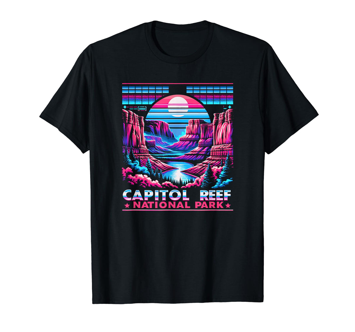 Capitol Reef National Park Utah 80S T-Shirt - Graphic Print Men Women