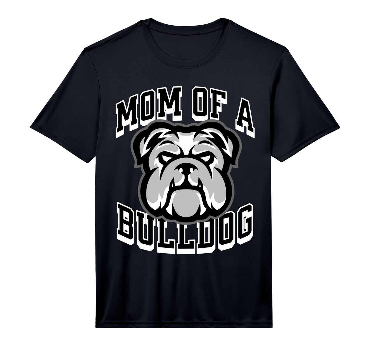 Mens Mom Bulldog Game Day Sports T-Shirt - Fun Novelty Design Unisex