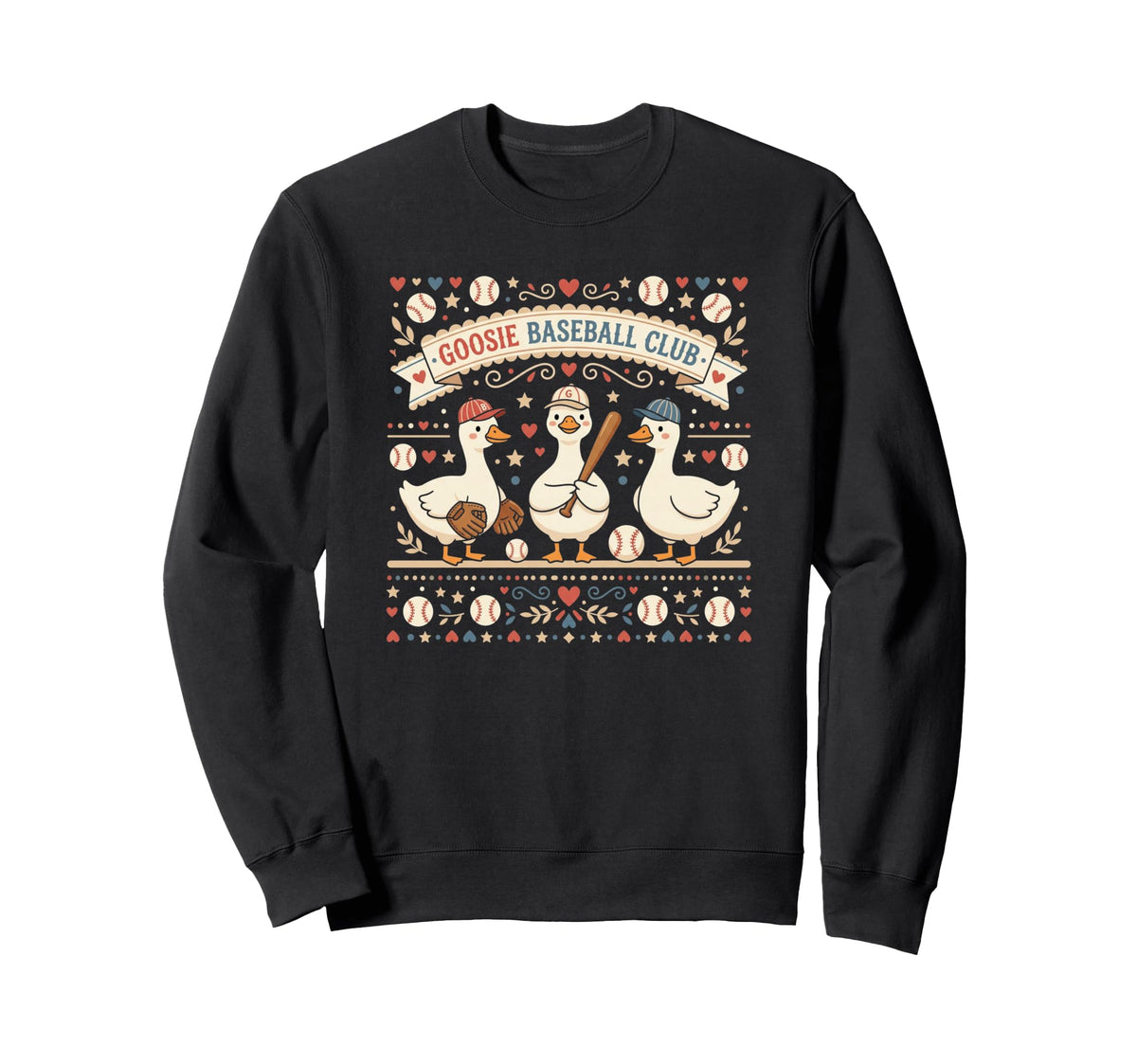 Goosie Baseball Club Baseball Sweatshirt - Streetwear Style Men Women
