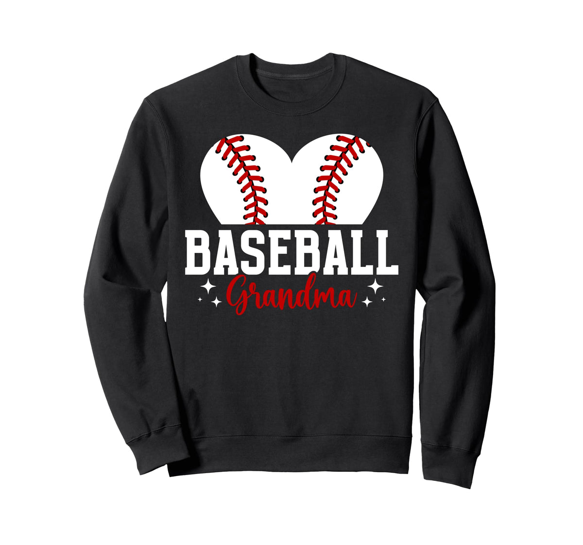 Baseball Grandma Baseball Player Sweatshirt - Graphic Print for Adults