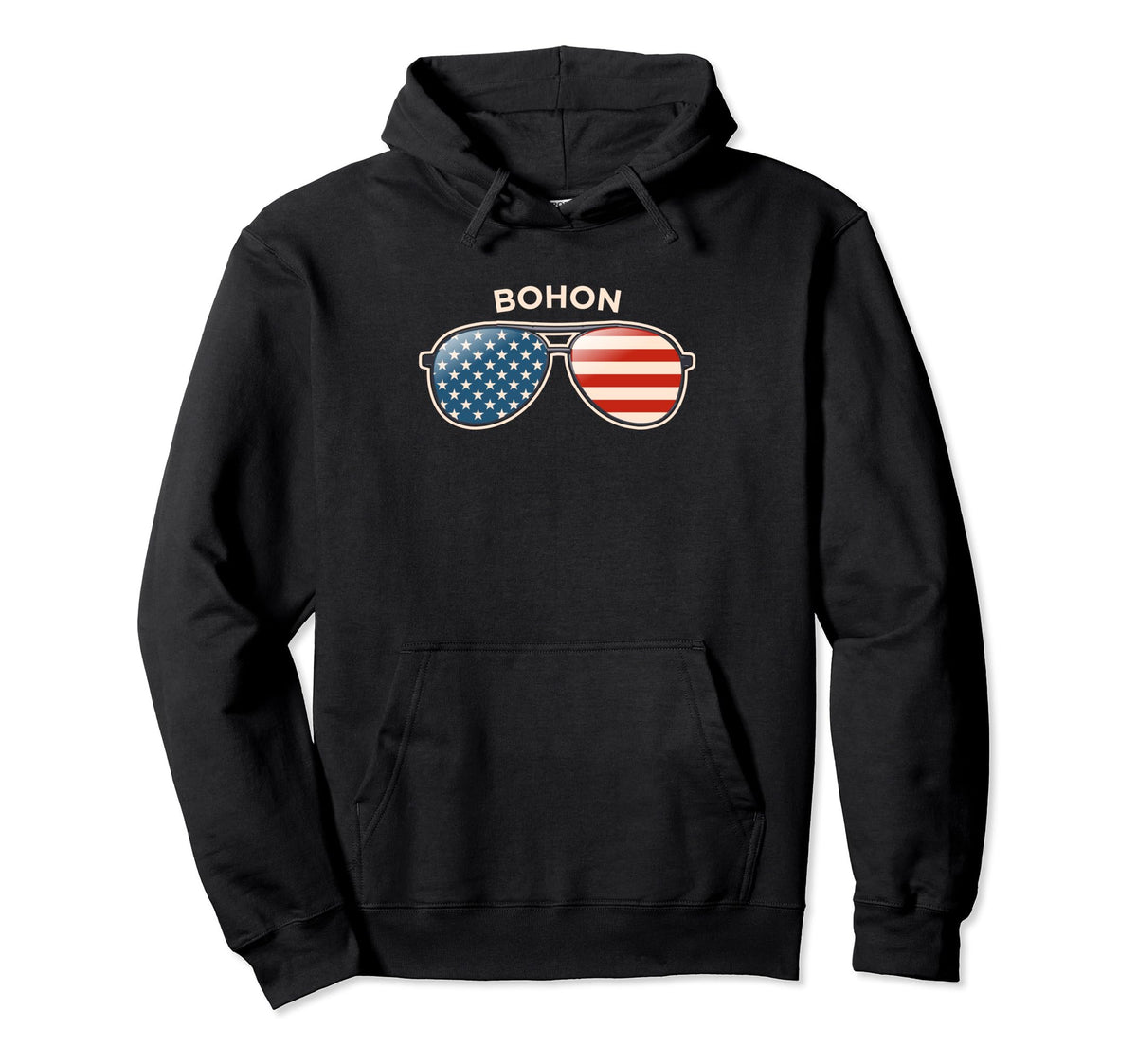 Bohon Ky Us Flag Sunglasses Hoodie - Streetwear Style Unisex