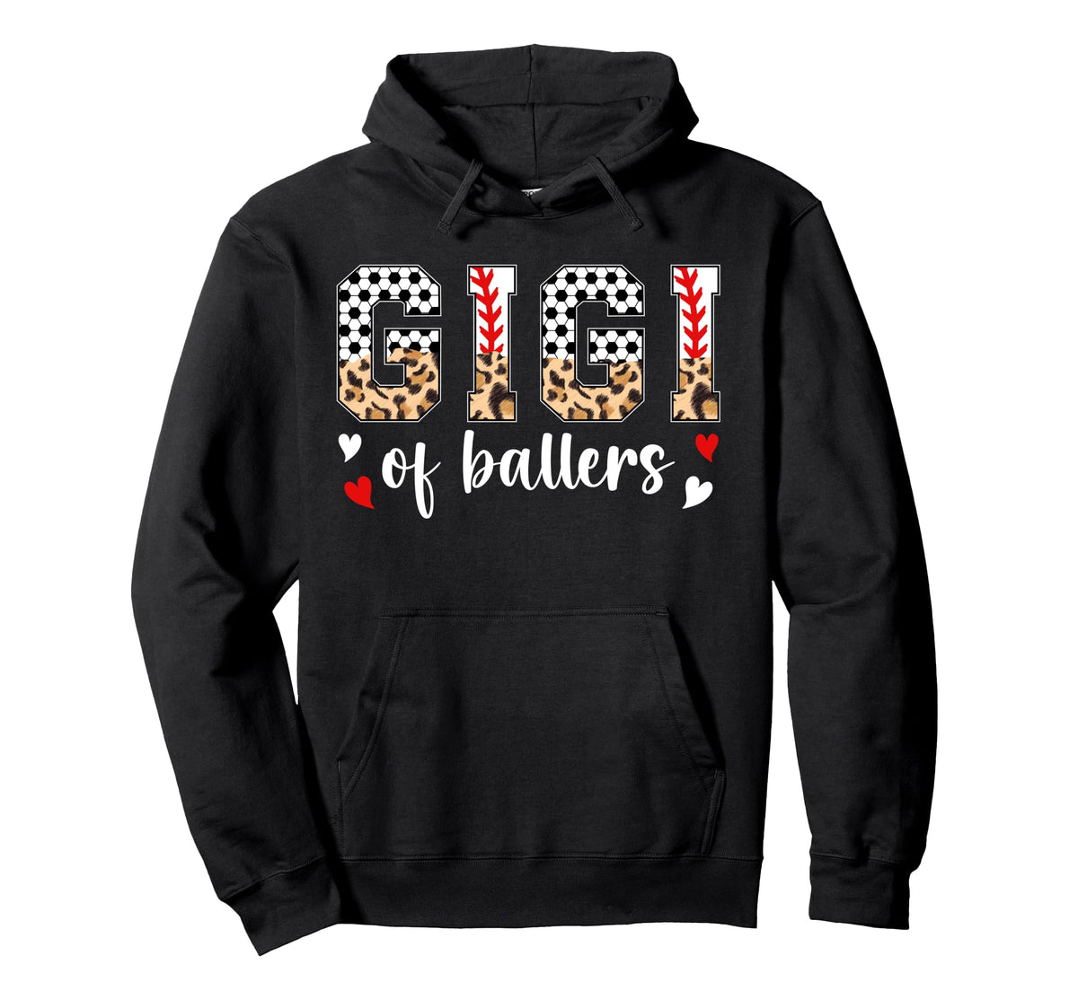 Gigi Ballers Baseball Soccer Gigi Hoodie - Fun Novelty Design for Adults