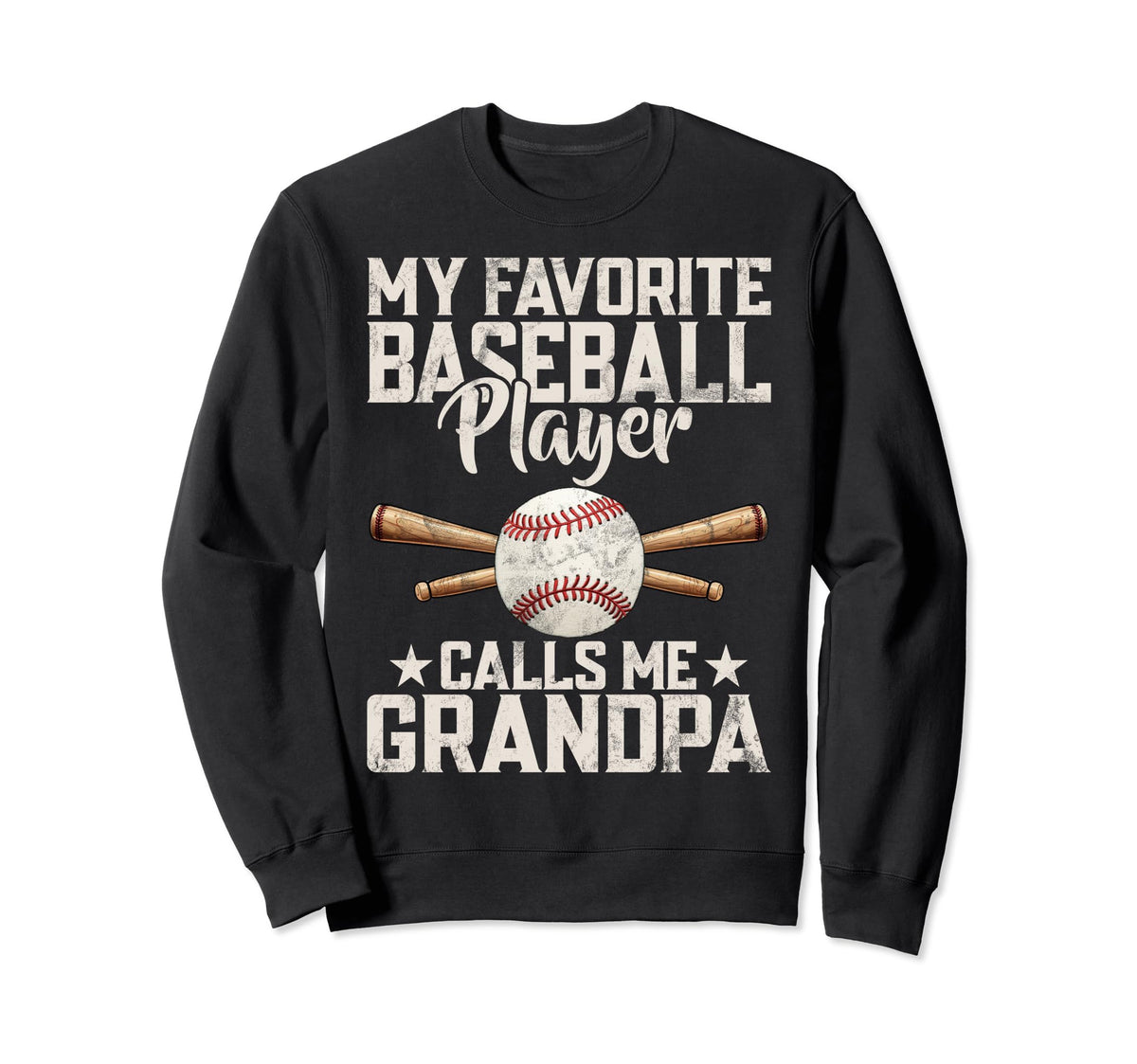 My Favorite Baseball Player Sweatshirt - Aesthetic Graphic for Adults