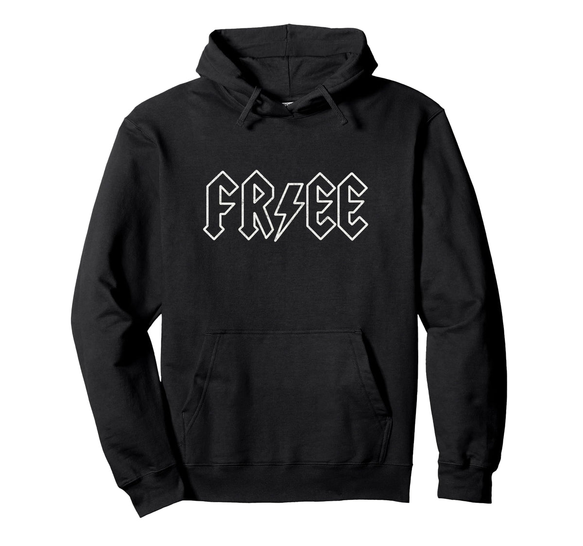 Free Lightning Bolt Rock Patriotic Hoodie - Streetwear Style Men Women
