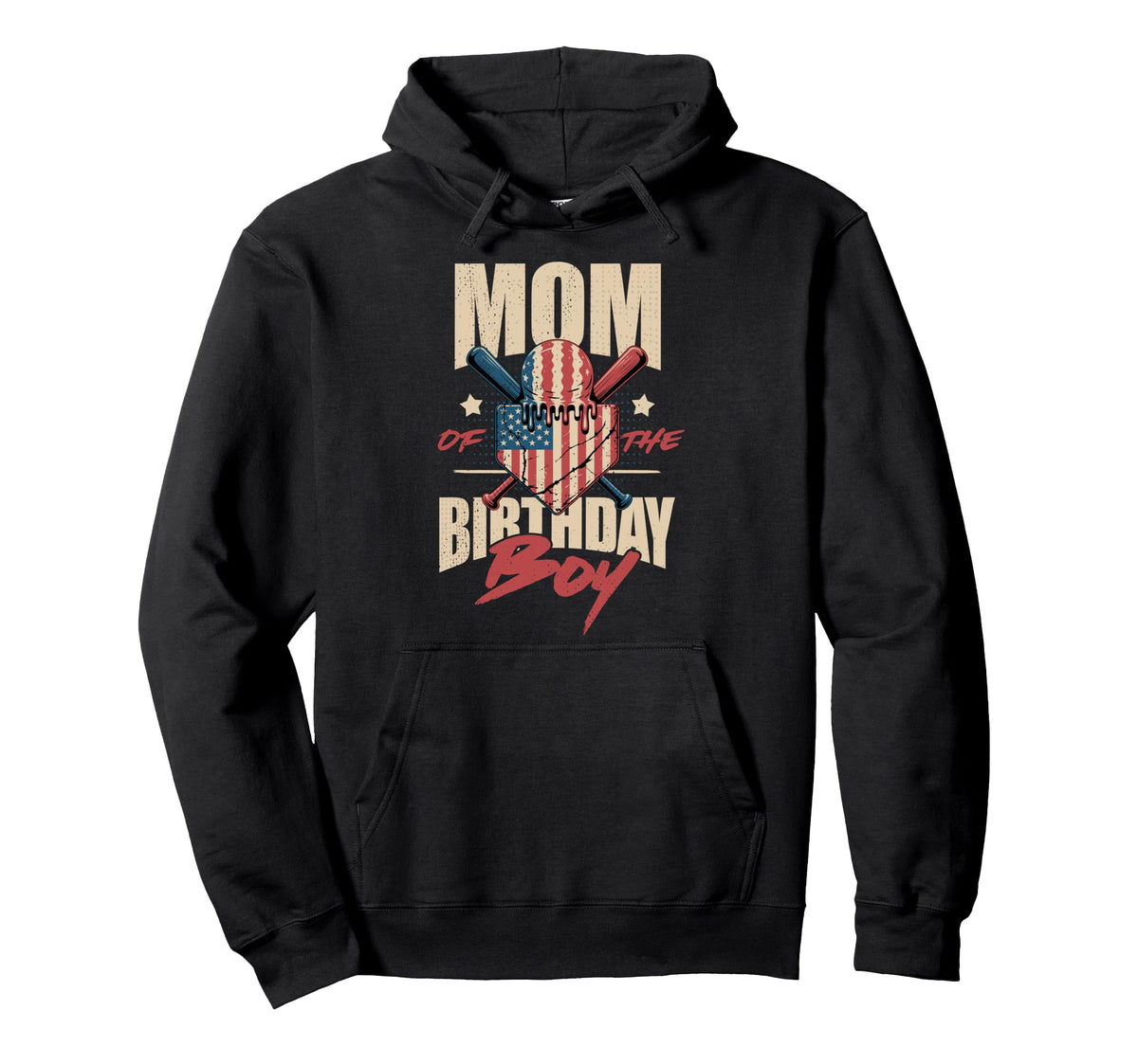 Mom Birthday Matching Baseball Birthday Hoodie - Novelty Apparel Men Women