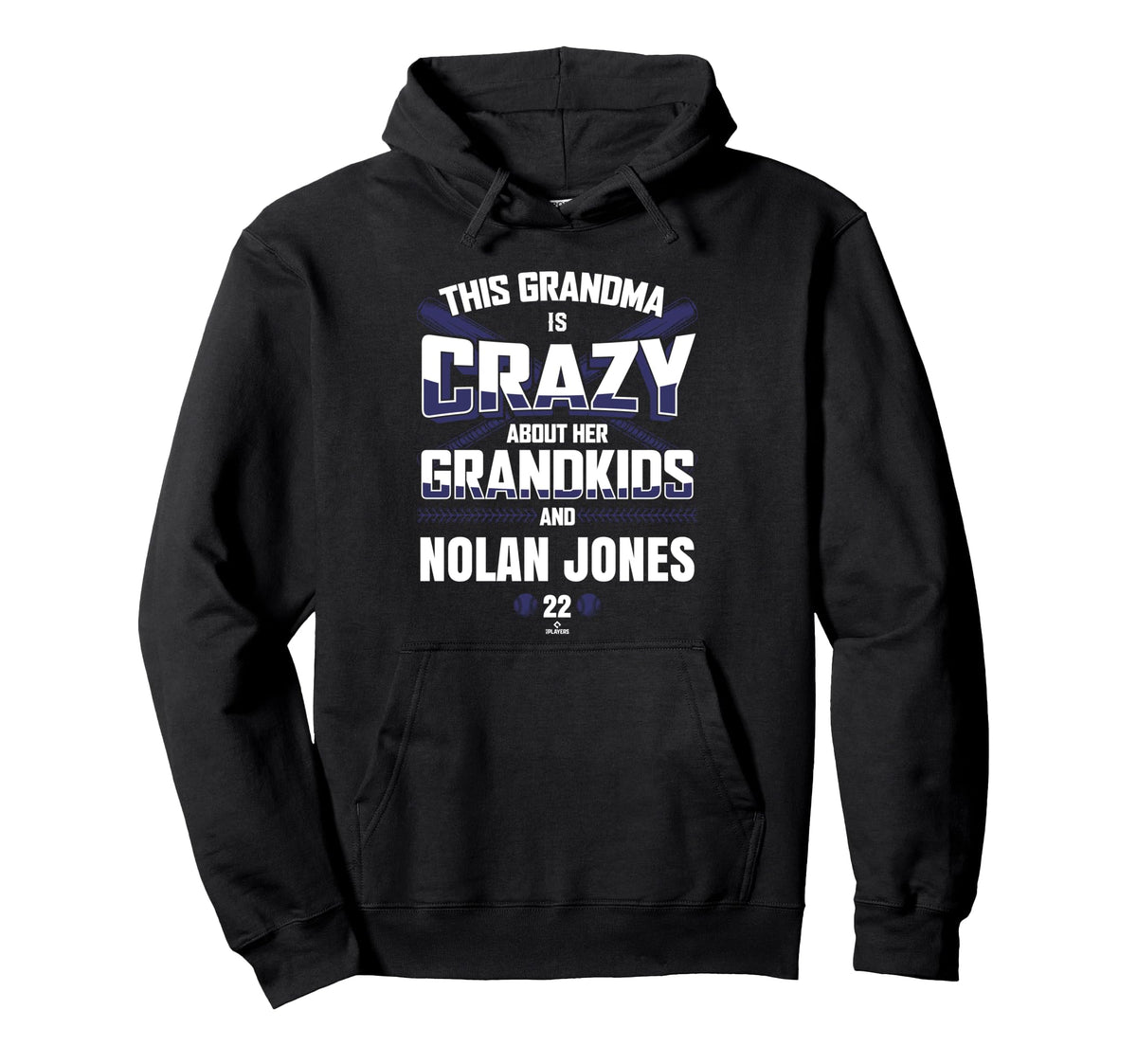 Grandma Crazy Nolan Jones Colorado Baseball Hoodie - Unique Graphic Unisex