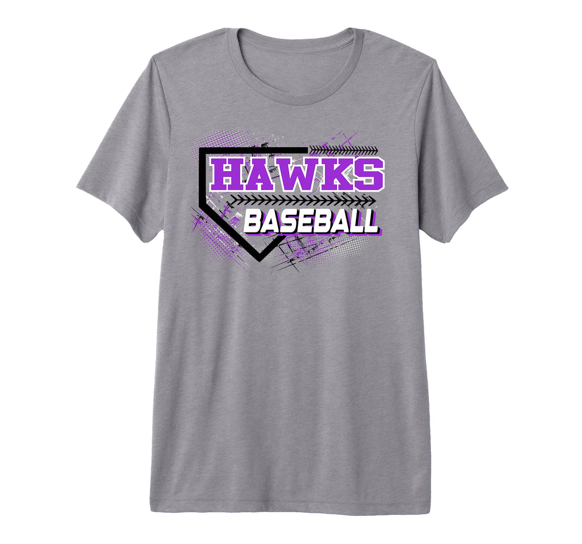 Hawks Baseball Mom Sports Game Day T-Shirt - Trendy Graphic Men Women
