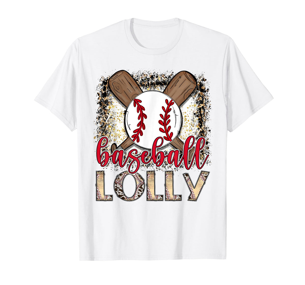 Baseball Lolly Leopard Proud Ball Lolly T-Shirt - Streetwear Style Unisex