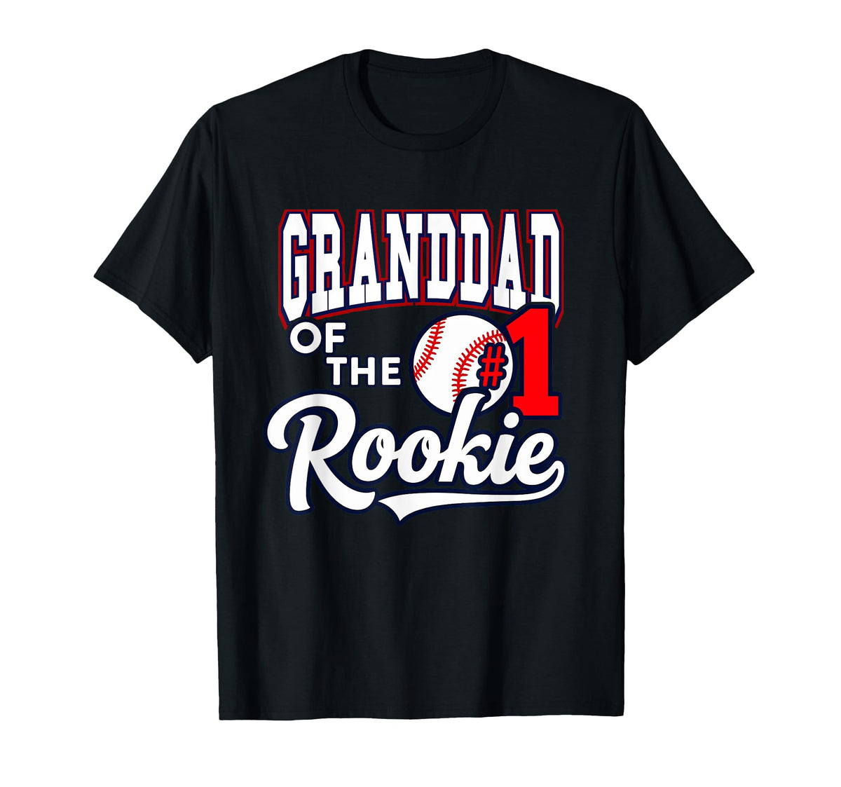 Grandpa Granddad Number 1 Rookie T-Shirt - Aesthetic Graphic for Adults