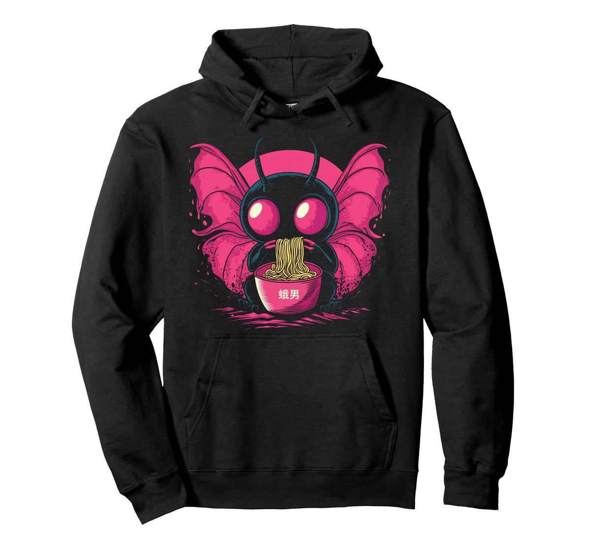 Kawaii Mothman Cryptid Vaporwave Hoodie - Streetwear Style Men Women