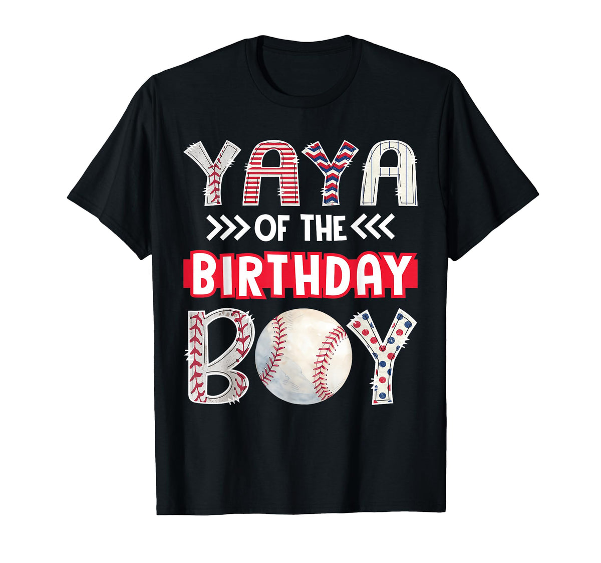 Yaya Birthday Baseball Family Squad T-Shirt - Unique Graphic for Adults