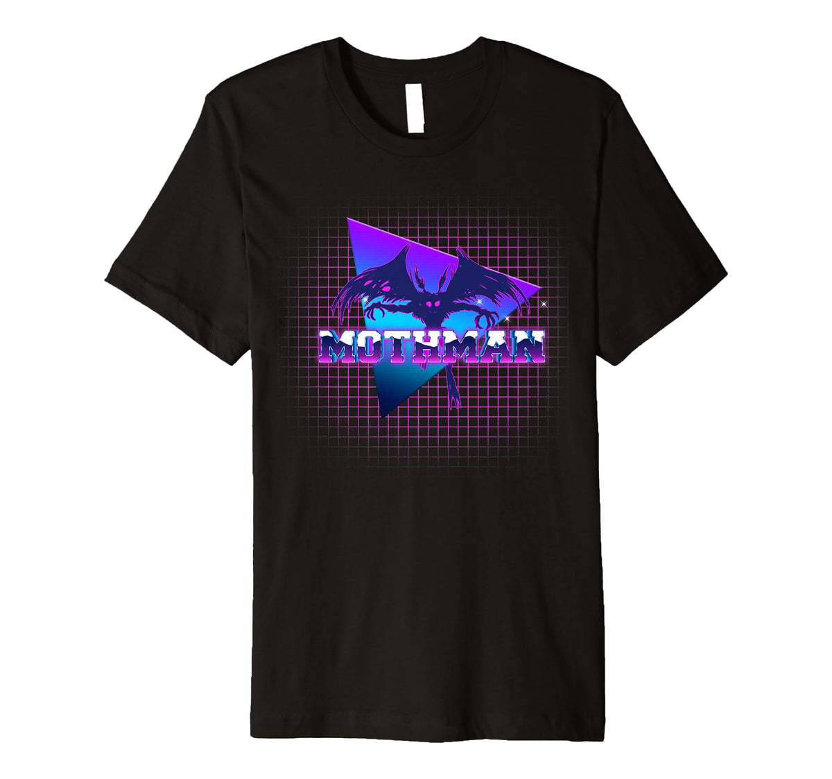 Vaporwave Aesthetic Mothman T-Shirt - Casual Everyday Wear Men Women
