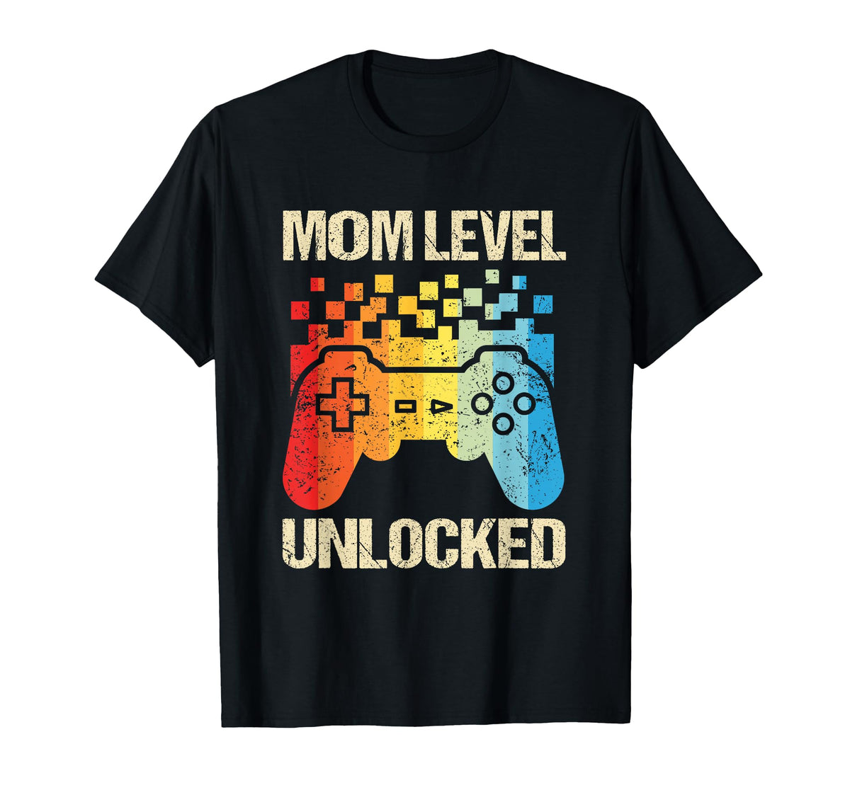 Mom Level Unlocked Funny New Mother T-Shirt - Graphic Print Men Women
